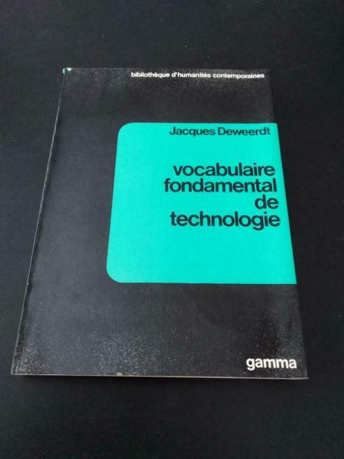 Vocabulaire fondamental de technologie, Jacques Deweerdt, Boeken, Techniek, Gelezen, Ophalen of Verzenden