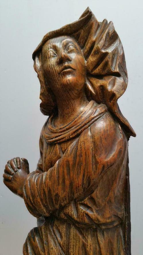② Groot antiek religieus eiken houten beeld 18de eeuw — Kunst | Beelden en Houtsnijwerken — 2dehands