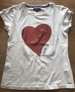 Lot de 2 T-shirts blancs T 10/11 ans, Gebruikt, JBC, Meisje, Overhemd of Blouse