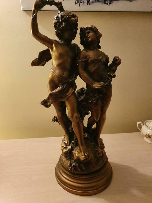 Kinderpaleis Opname Geboorteplaats ② brons gesigneerd Auguste Moreau — Antiek | Brons en Koper — 2dehands