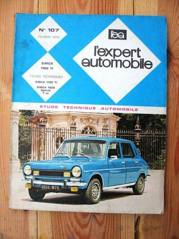 L'Expert automobile - SIMCA 1100 TI, Enlèvement ou Envoi, Utilisé, Autres marques