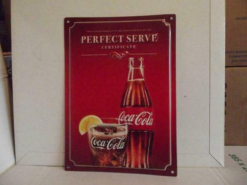 Plaque en tôle Coca-Cola ., Verzamelen, Biermerken, Gebruikt, Ophalen of Verzenden