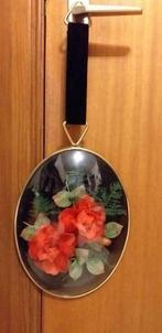 Vintage gebogen glazen medaillon, Antiek en Kunst, Ophalen of Verzenden