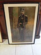 Kader pastel tekening "Garde Civique" 1908, Verzamelen, Militaria | Algemeen, Ophalen
