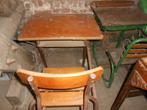 Ancien bureau pupitre d'école, Ophalen, Gebruikt, Bureau