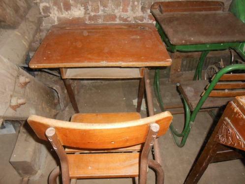 Ancien bureau pupitre d'école, Huis en Inrichting, Bureaus, Gebruikt, Bureau, Ophalen