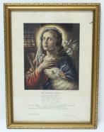 Cadre religieux : Marie Joseph Jésus-Sainte Agnès-Géneviève, Antiquités & Art, Enlèvement ou Envoi