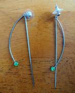 Lange zilveren oorbellen, Ophalen of Verzenden, Nieuw, Zilver, Hangers
