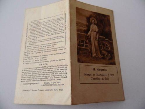 L49 * Litanie uit 1921* Heilige Margarita* Heiligenprent, Collections, Religion, Christianisme | Catholique, Envoi