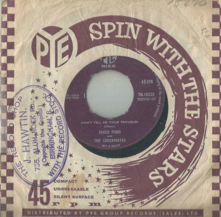 Emile Ford & The Checkmates – What do you want to make those, CD & DVD, Vinyles Singles, Utilisé, Single, Pop, 7 pouces, Enlèvement ou Envoi