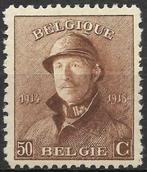 POSTZEGELS BELGIË- ALBERT I MET HELM- nr. 174* - PLAKKER, Postzegels en Munten, Postzegels | Europa | België, Spoor van plakker