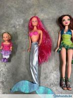 barbie zeemeermin  + baby barbie, Kinderen en Baby's, Speelgoed | Poppen, Gebruikt, Ophalen of Verzenden, Barbie