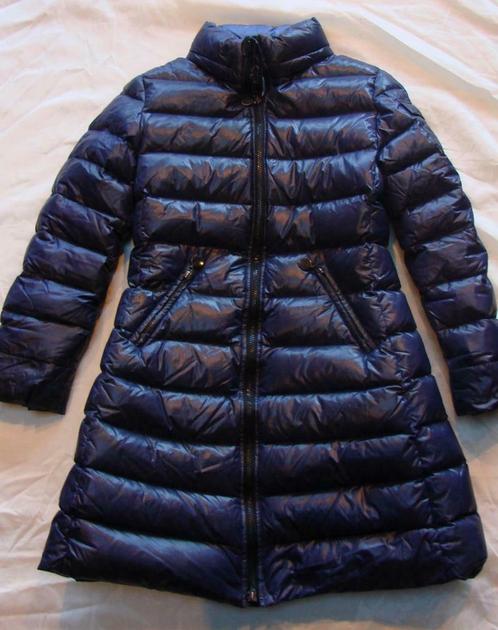 Moncler 3/4 bleue marine cintrée taille 0, Kleding | Dames, Jassen | Winter, Gedragen, Maat 34 (XS) of kleiner, Blauw, Ophalen of Verzenden