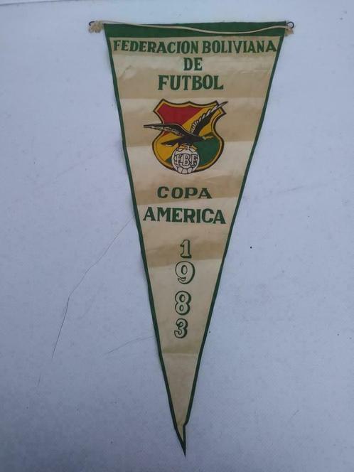 FANION PENANT FOOTBALL FUTBOL COPA AMERICA 1983 ORIGINAL, Collections, Articles de Sport & Football, Utilisé, Fanion ou Écharpe