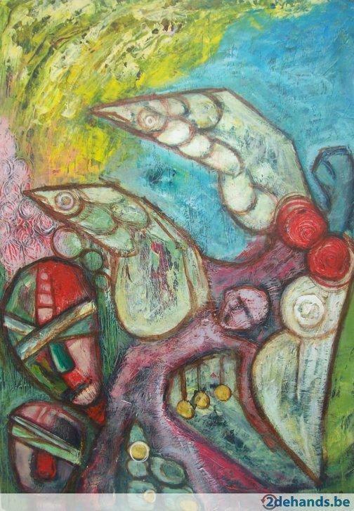 Falling Angels - Georges de Groot, Antiquités & Art, Art | Peinture | Moderne, Enlèvement