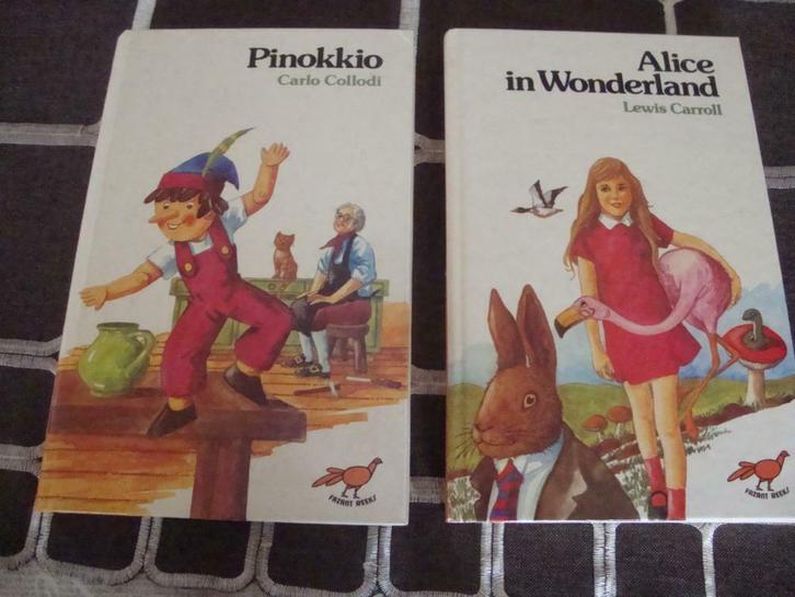 Pinokkio, Alice in Wonderland, In het hollebolle bomenland, Boeken, Kinderboeken | Jeugd | onder 10 jaar, Zo goed als nieuw, Sprookjes