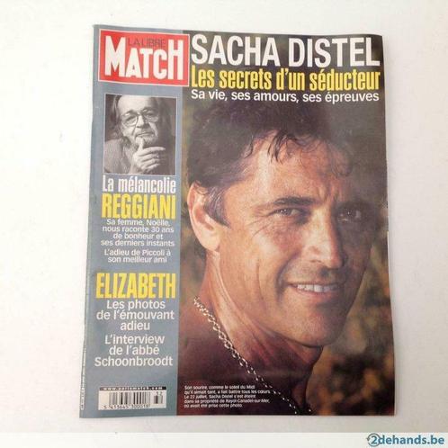 Magazine La Libre Match cover Sacha Distel en Reggiani, Boeken, Tijdschriften en Kranten, Zo goed als nieuw, Ophalen of Verzenden