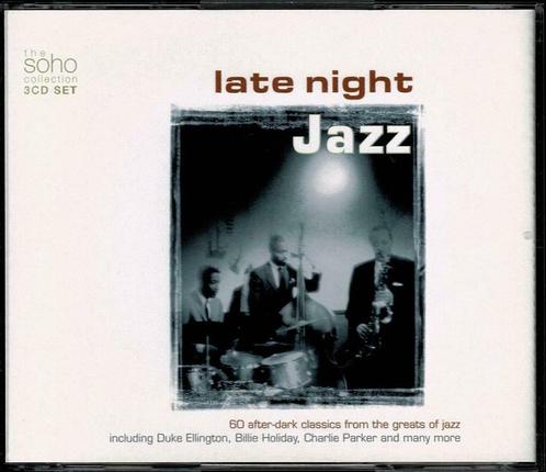 3CD Late Night Jazz, CD & DVD, CD | Jazz & Blues, Comme neuf, Jazz, Enlèvement ou Envoi