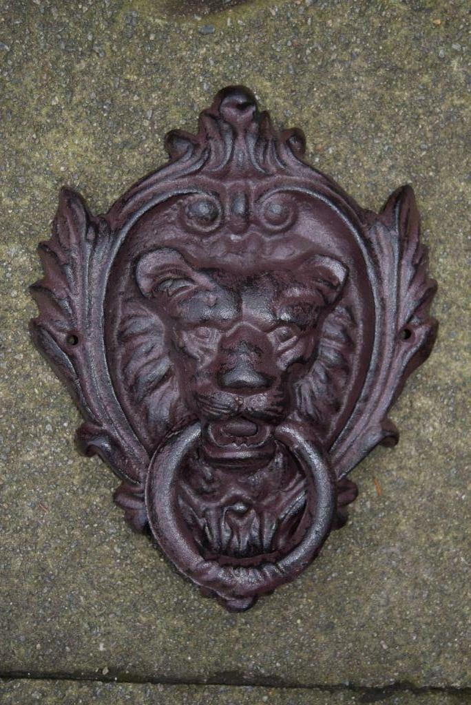 Deurklopper, gepatineerde gietijzeren deur, Doe-het-zelf en Bouw, Overige Doe-Het-Zelf en Bouw, Nieuw, Ophalen of Verzenden