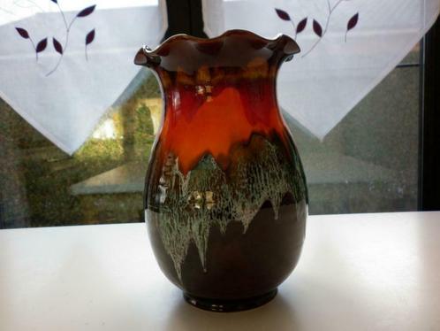 Vase Orange/Brun Design 70'- Seventies, Maison & Meubles, Accessoires pour la Maison | Vases, Comme neuf, Orange, Moins de 50 cm
