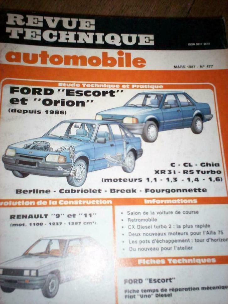 RTA 477 Ford Escort et Orion depuis 1986, Boeken, Auto's | Boeken, Gelezen, Ford, Ophalen of Verzenden
