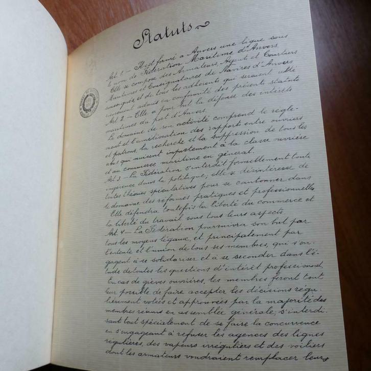 Antwerp Shipping Federation - Golden Jubilee (1901 - 1951) A, Antiek en Kunst, Antiek | Boeken en Manuscripten, Verzenden