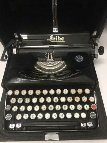 Machine a écrire Vintage 1936 ERIKA M