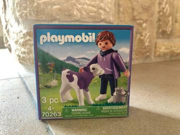 Playmobil veau et enfant 70263 (3 pieces) beschikbaar voor biedingen