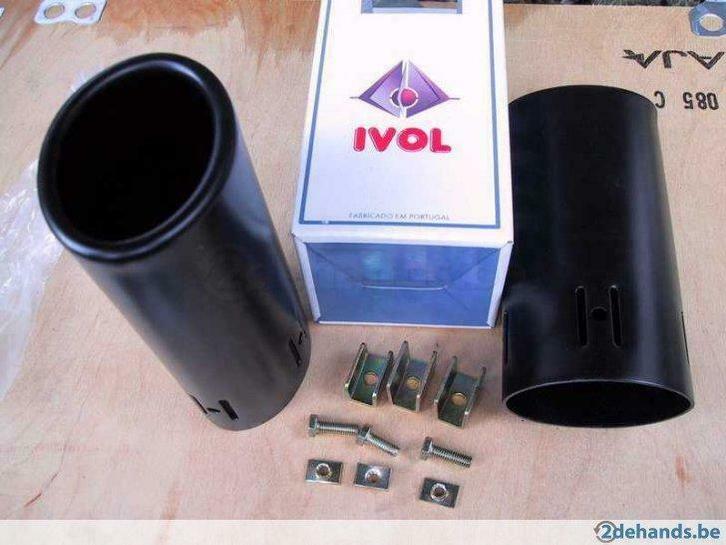 4 Uitlaat overzet Tuning sier sportuitlaat Rally Balck NEW, Auto-onderdelen, Uitlaatsystemen, Nieuw