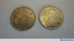 2 munten van 5 peseta's 1957 (* 74) en (* 75) Spanje Franco, Postzegels en Munten, Munten | Europa | Euromunten, Ophalen of Verzenden