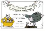 Le Chat, Certificat De Meilleur Papa Du Monde - P. Geluck, Verzamelen, Ophalen of Verzenden, Zo goed als nieuw