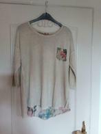 Beige bloesje met mooie rug en drie kwart mouw, Vêtements | Femmes, T-shirts, Taille 38/40 (M), Enlèvement ou Envoi, Beige, Comme neuf