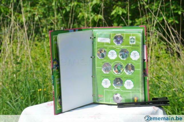 classeur topshots ( image ronde carton ) equipe de football, Verzamelen, Sportartikelen en Voetbal, Gebruikt, Ophalen of Verzenden