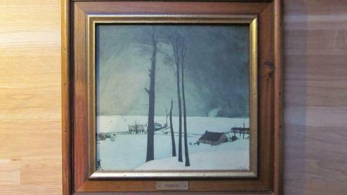 Sneeuwlandschap C. Permeke (repro), Antiek en Kunst, Kunst | Schilderijen | Klassiek, Ophalen of Verzenden