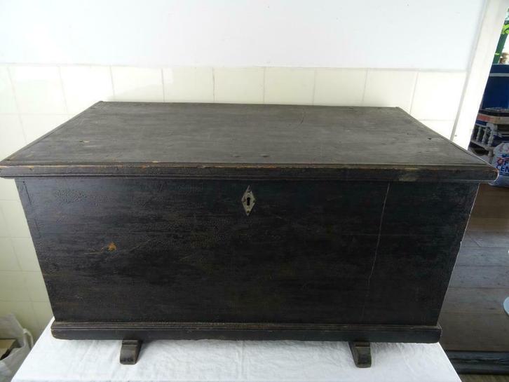 Antieke dekenkist antieke scheepskist kist Bezorgen mogelijk, Huis en Inrichting, Woonaccessoires | Kisten, Gebruikt, Minder dan 50 cm