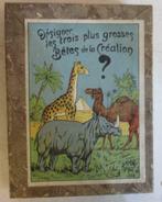 zeldzaam Jeux Reunis komisch spelletje giraf nijlpaard  CC, Antiek en Kunst, Verzenden