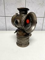Antieke koperen fietslamp carbuur VITAPHARE 20 cm hoog, Antiek en Kunst, Ophalen
