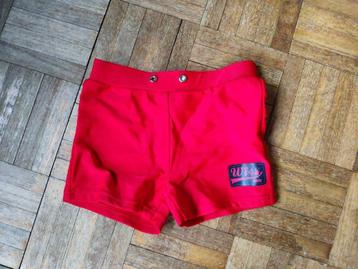 Retro rood zwembroekje - nieuwstaat - mt 98 104, Kinderen en Baby's, Ophalen of Verzenden, Zo goed als nieuw, Jongen of Meisje