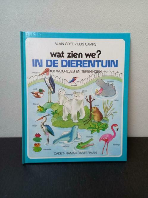 💙 Wat zien we in de dierentuin, Boeken, Overige Boeken, Zo goed als nieuw, Ophalen of Verzenden