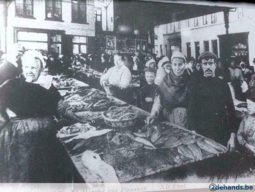 Foto : Oostendse vismarkt anno 106 - 1939 ND Photo n°183, Verzamelen, Foto's en Prenten, Gebruikt, Foto, Overige onderwerpen, Voor 1940
