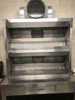 inox dampkap zonder motor 135 x 40 x 60 (2 stuks), Elektronische apparatuur, Afzuigkappen, Ophalen of Verzenden, Gebruikt, Vrijstaand