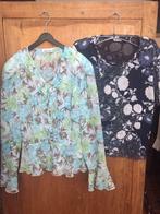 Deux blouses à fleurs de Gerry Weber, t 38-40,, Gedragen, Maat 38/40 (M)