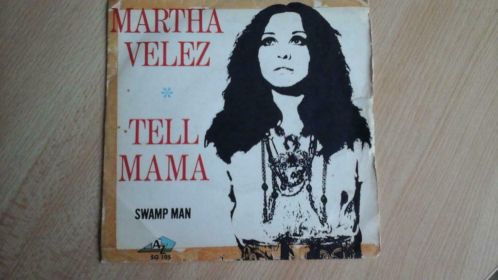 vinyl 45 toeren / 2 tracks "martha velez tell mama" vintage, Ophalen of Verzenden, 7 inch, Latin en Salsa, Single