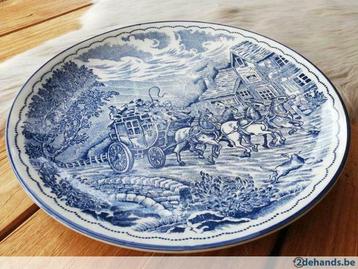 Prachtig Blauw bord -schotel (nr.03) beschikbaar voor biedingen