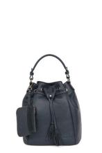 Hexagona Appaloosa handtas in nubucked leer - navy - NIEUW, Handtassen en Accessoires, Tassen | Damestassen, Ophalen of Verzenden