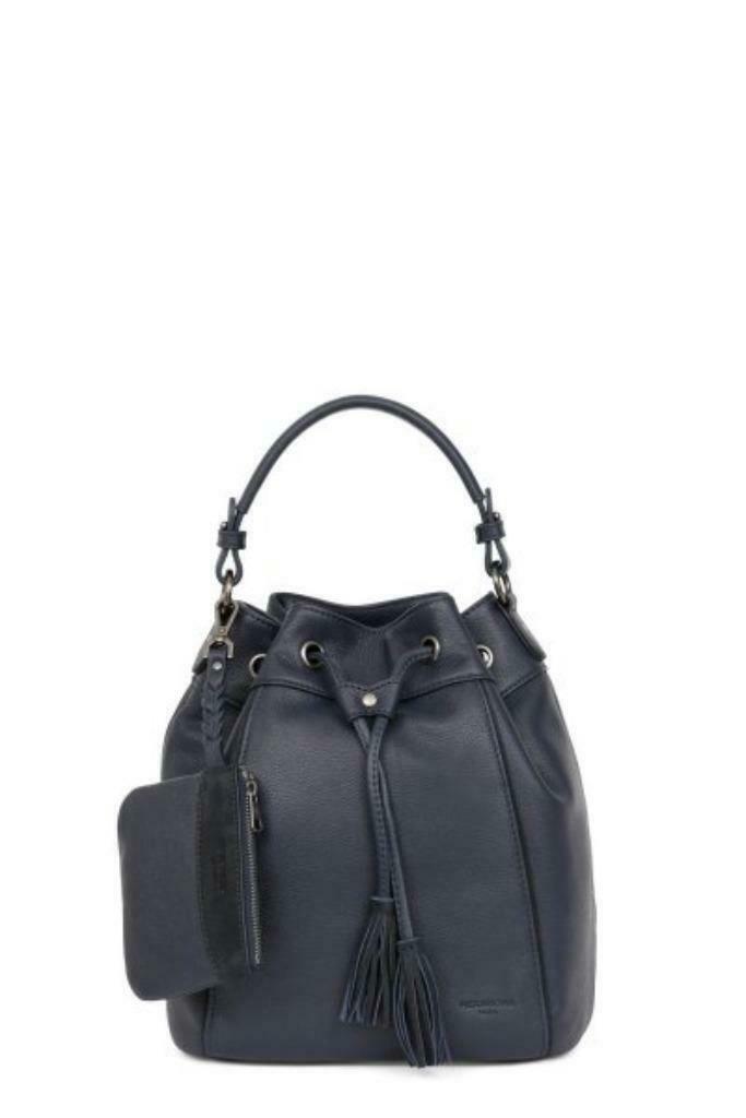 Hexagona Appaloosa handtas in nubucked leer - navy - NIEUW, Handtassen en Accessoires, Tassen | Damestassen, Handtas, Blauw, Ophalen of Verzenden