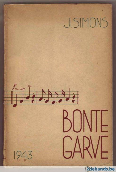 Jozef Simons, Bonte garve, Livres, Poèmes & Poésie, Utilisé, Un auteur, Enlèvement ou Envoi