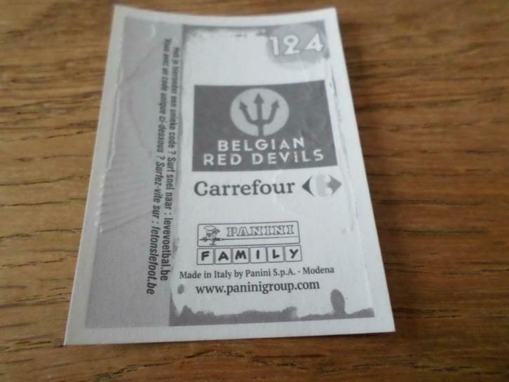 Panini Belgian Red Devils Carrefour: 1 sticker naar keuze., Verzamelen, Stickers, Nieuw, Sport, Ophalen of Verzenden