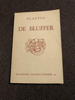 De Bluffer - Plautus *Klassieke Galerij Nummer 55, Boeken, Ophalen of Verzenden, Zo goed als nieuw, Plautus, Toneel