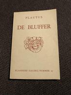 De Bluffer - Plautus *Klassieke Galerij Nummer 55, Ophalen of Verzenden, Zo goed als nieuw, Plautus, Toneel